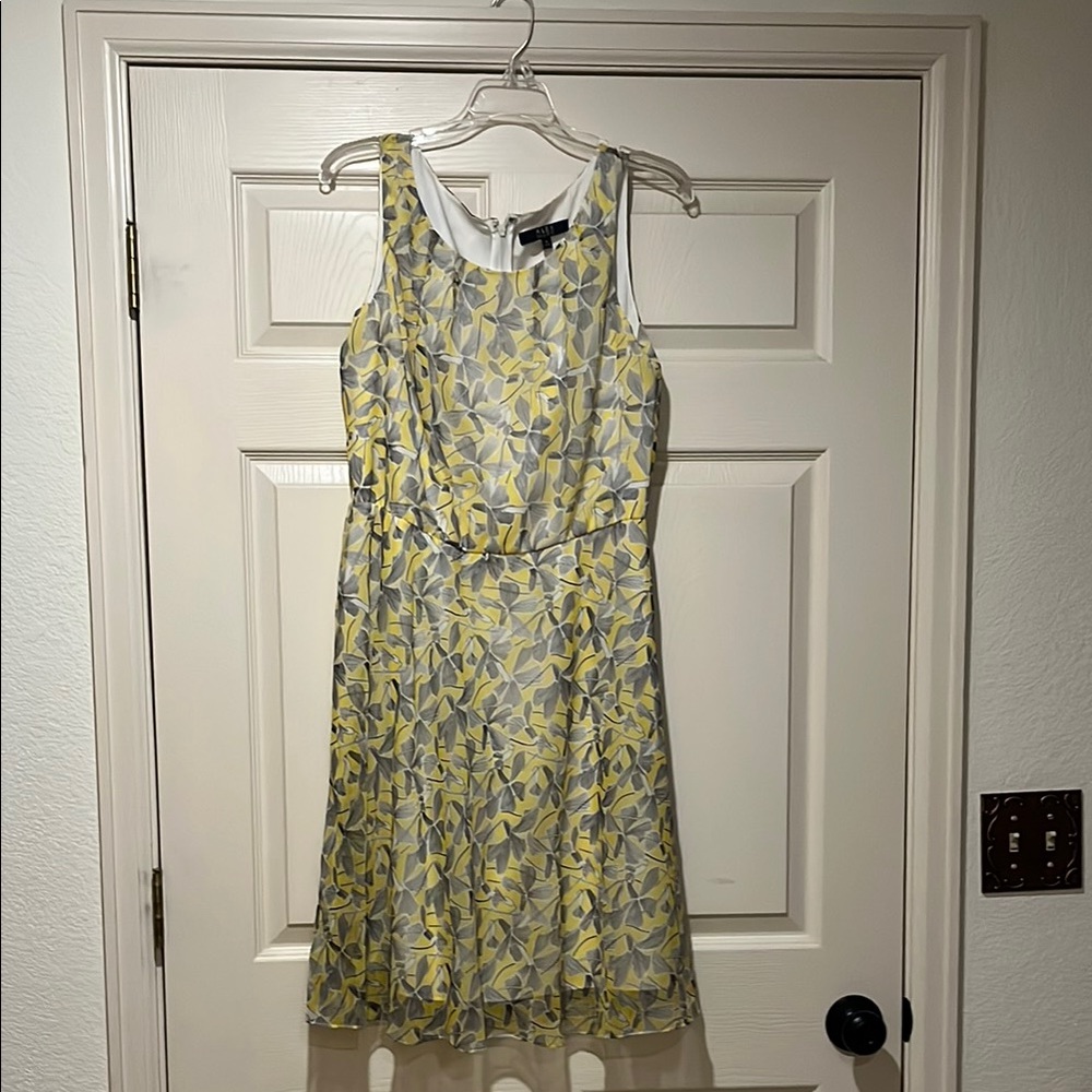Size 6 Alex Marie yellow midi dress